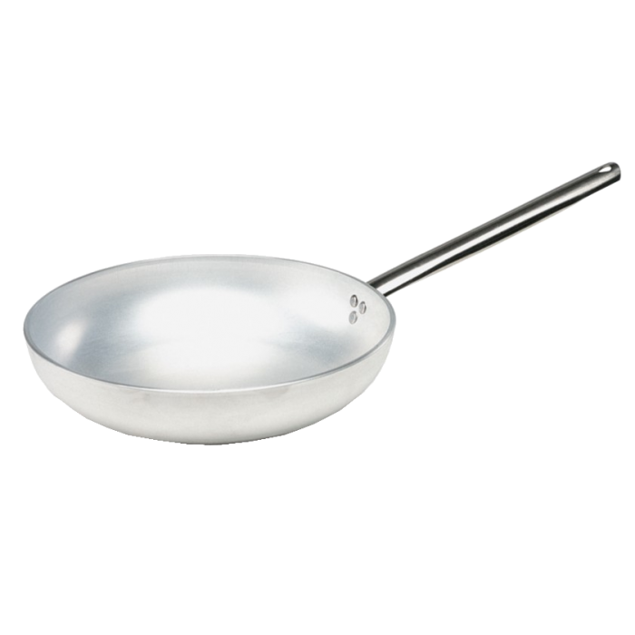 AGNELLI High Flared Aluminium Pan with 1 Stainless Steel Handle D 40 Cm