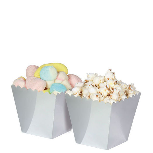 Big Party 6 Sweety Box Silver Metal cm.6.5 x 8 x 6.5