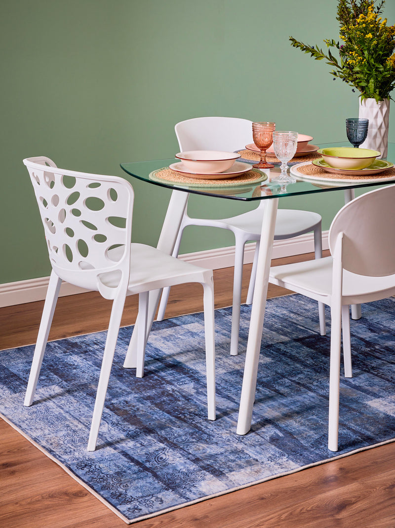 Dimo Eloise White Polypropylene Chair