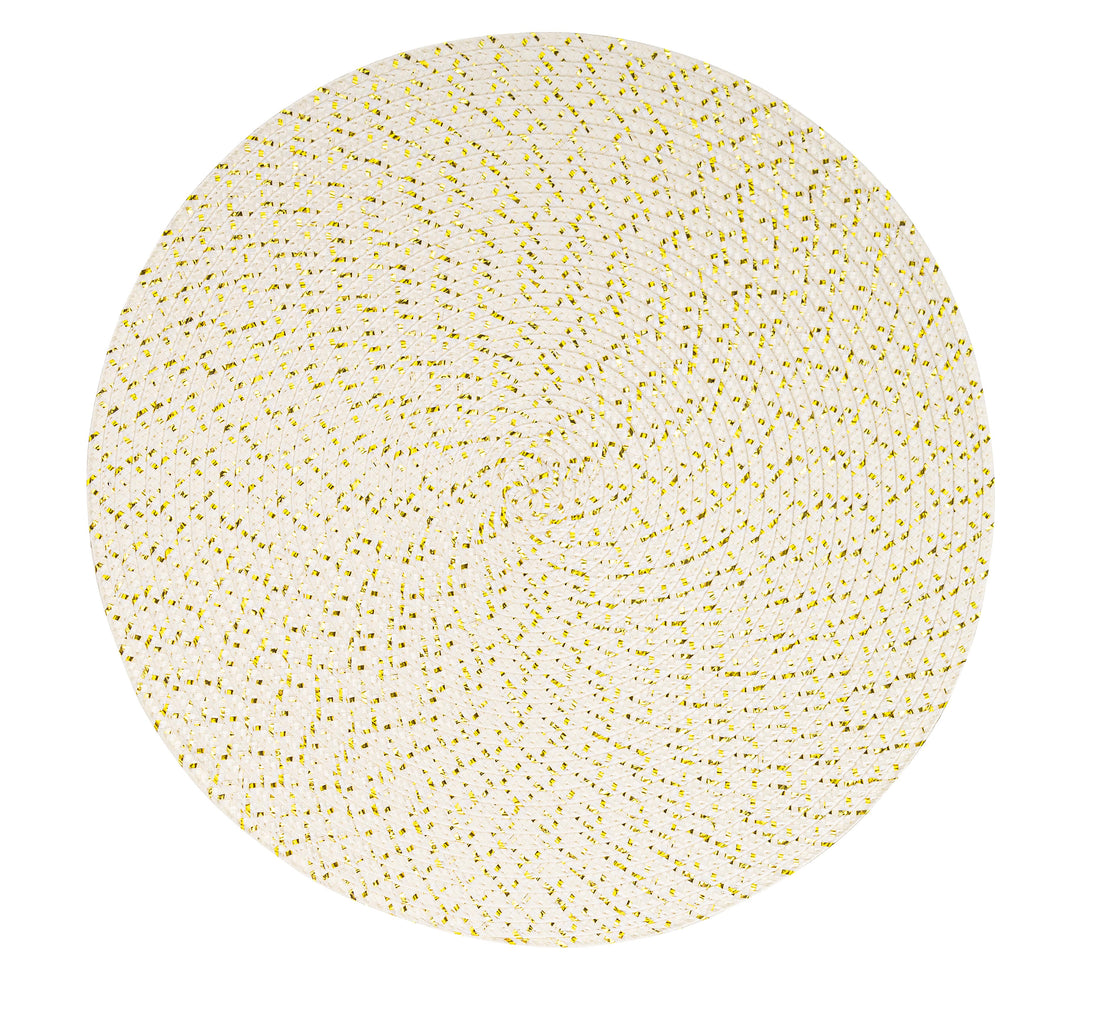 Bizzotto Wildon White Placemat Ø 38 cm Christmas American Placemat for Table