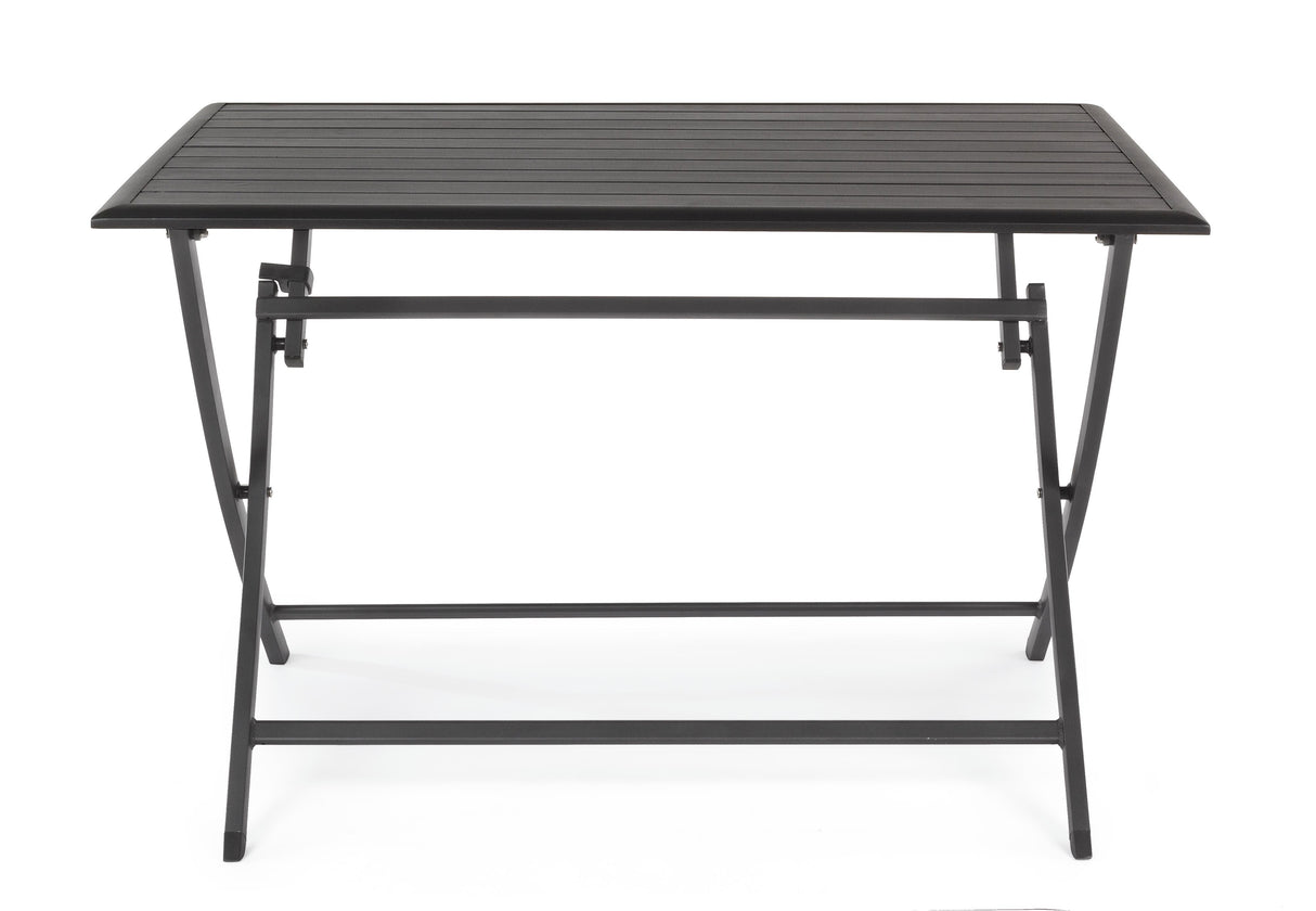 Bizzotto Elin Rectangular Folding Table 110 x 70 cm Anthracite
