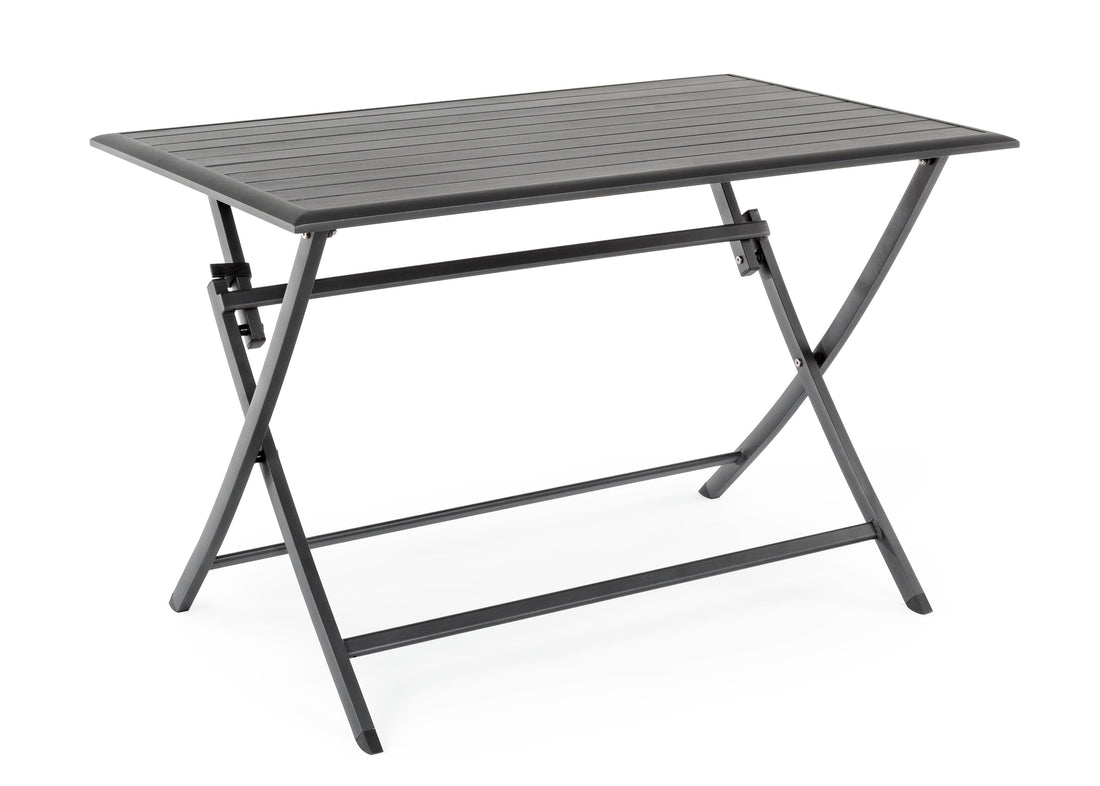 Bizzotto Elin Rectangular Folding Table 110 x 70 cm Anthracite