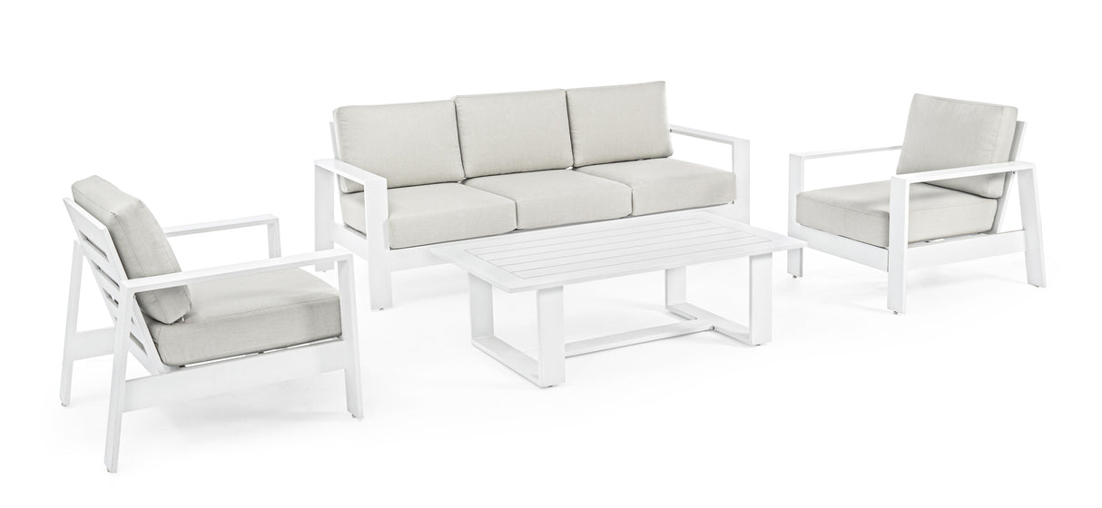Bizzotto Baltic White Living Room Set 4