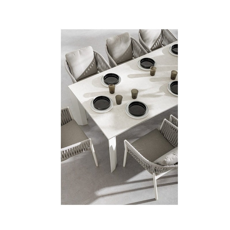 Bizzotto Otavio Extendable Rectangular Table 220 - 280 - 340 x 95 Cm White