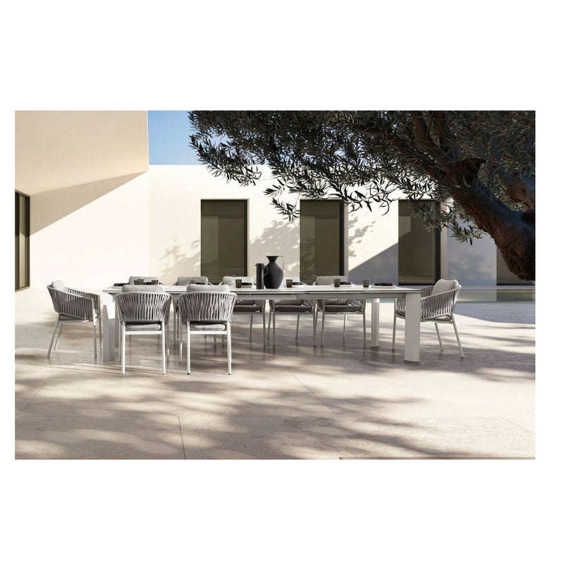 Bizzotto Otavio Extendable Rectangular Table 220 - 280 - 340 x 95 Cm White