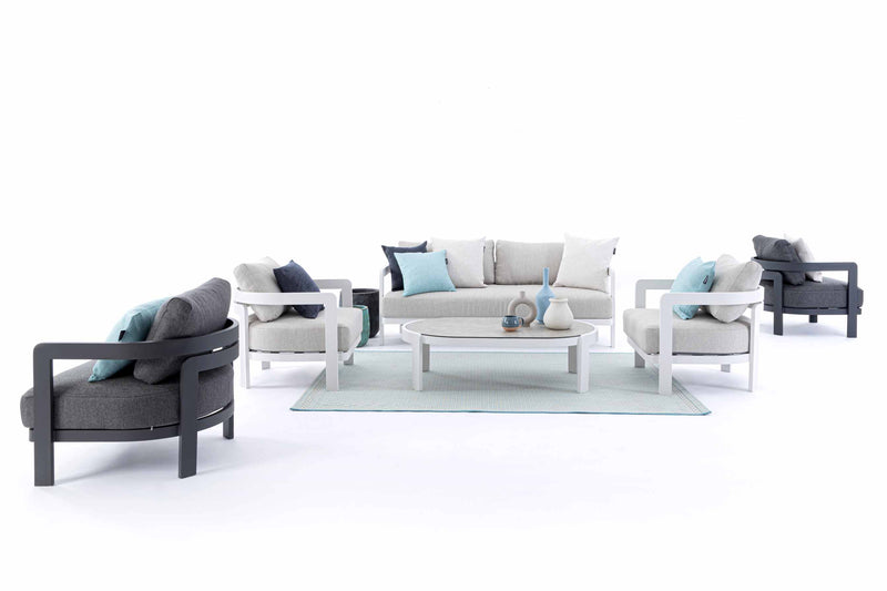 Bizzotto Set 4 Presley Lounge Anthracite