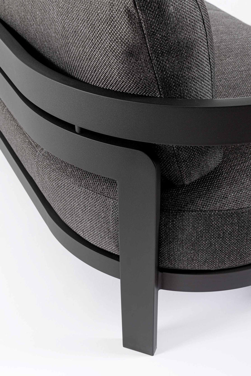 Bizzotto Set 4 Presley Lounge Anthracite