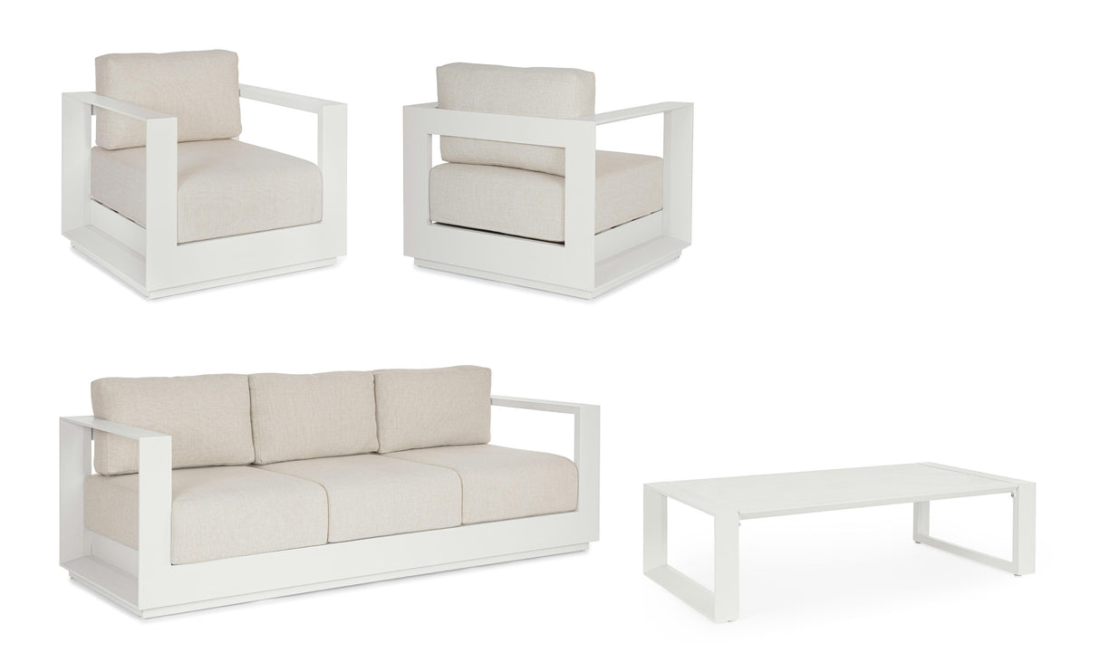 Bizzotto Moses 4 Elements Vapor White Living Room Set