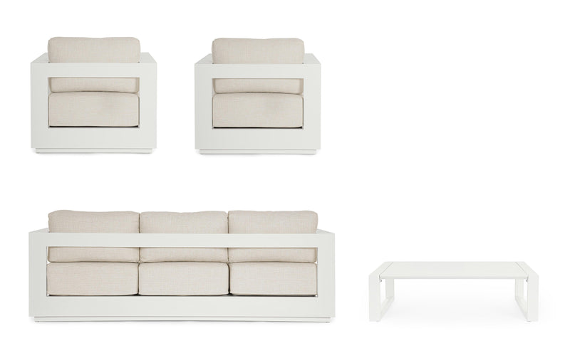 Bizzotto Moses 4 Elements Vapor White Living Room Set