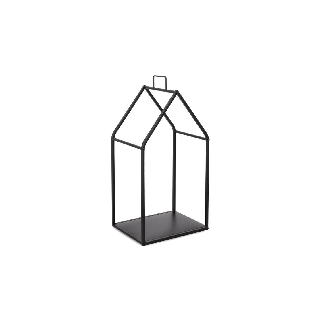 Bizzotto Alfry Black Log Holder Home D 38x75.5 cm Fireplace Wood Holder