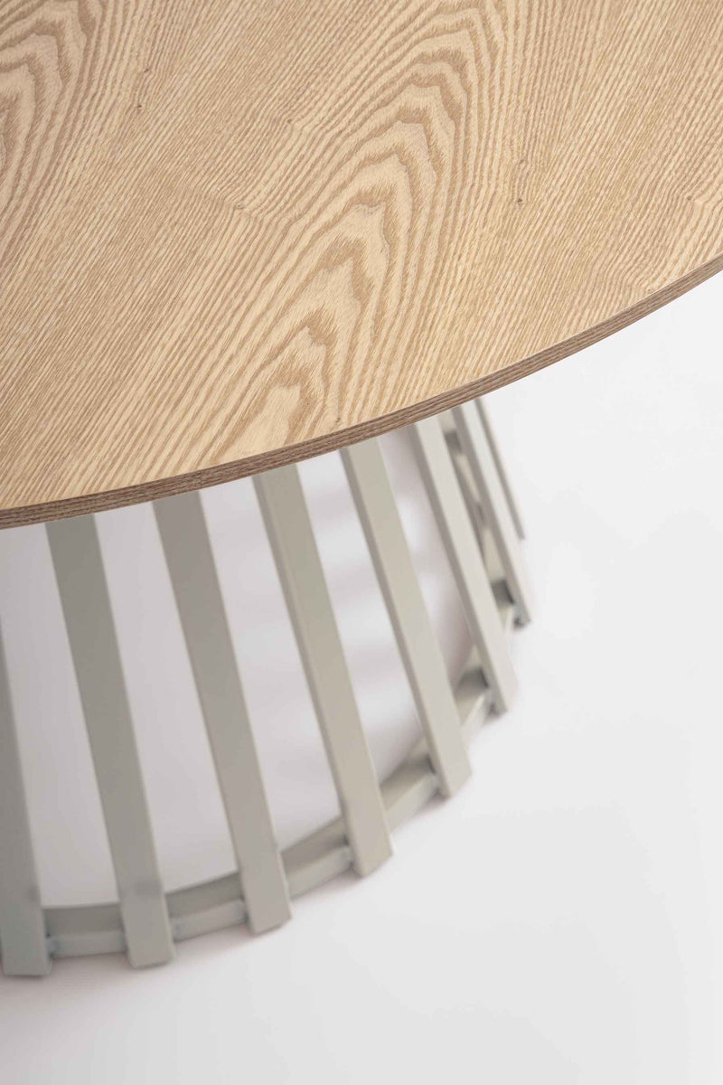 Bizzotto Cillian Round Table D 120 Cm Warm Grey Natural