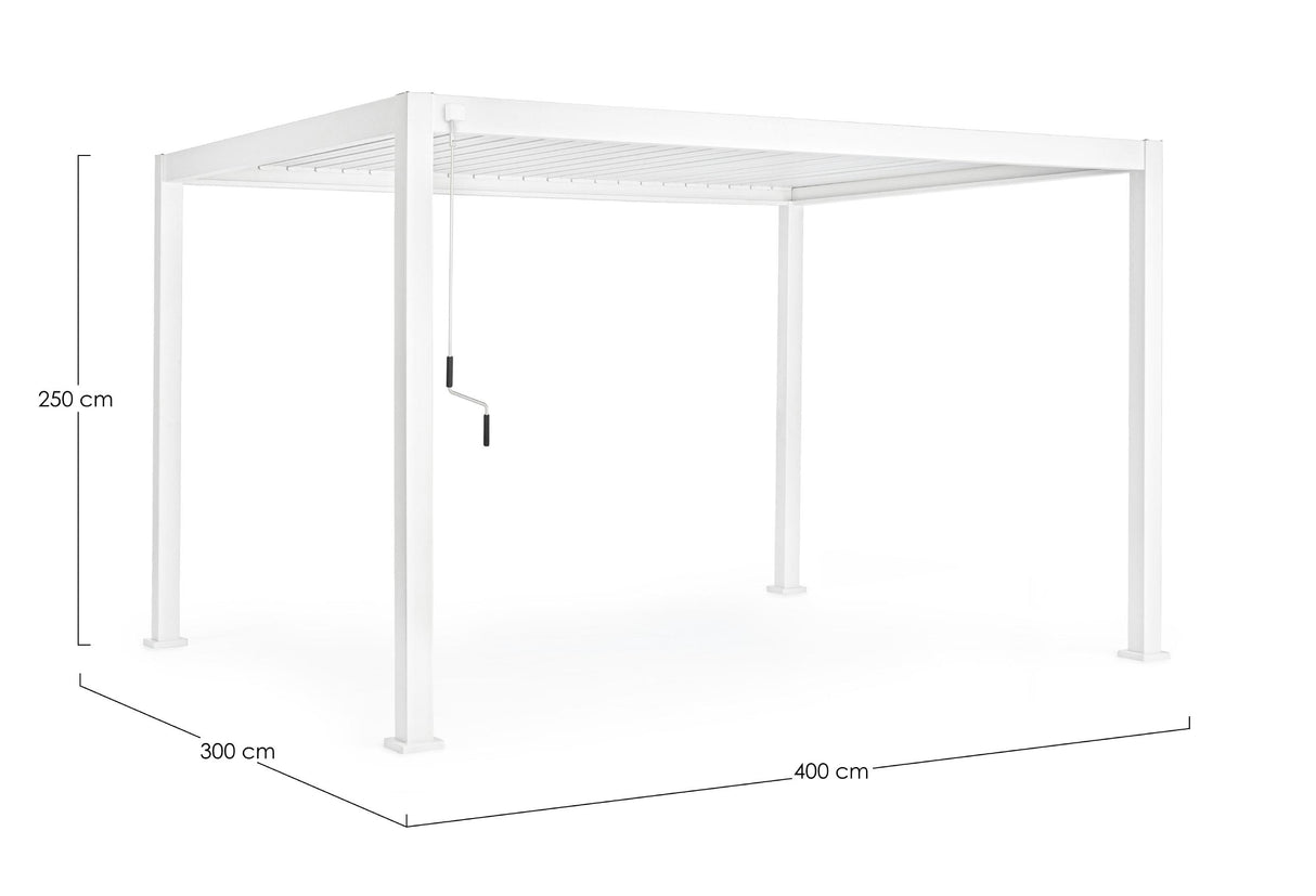 bizzotto bizzotto pergola ocean 3 x 4 mt bianco ean 8051836466906