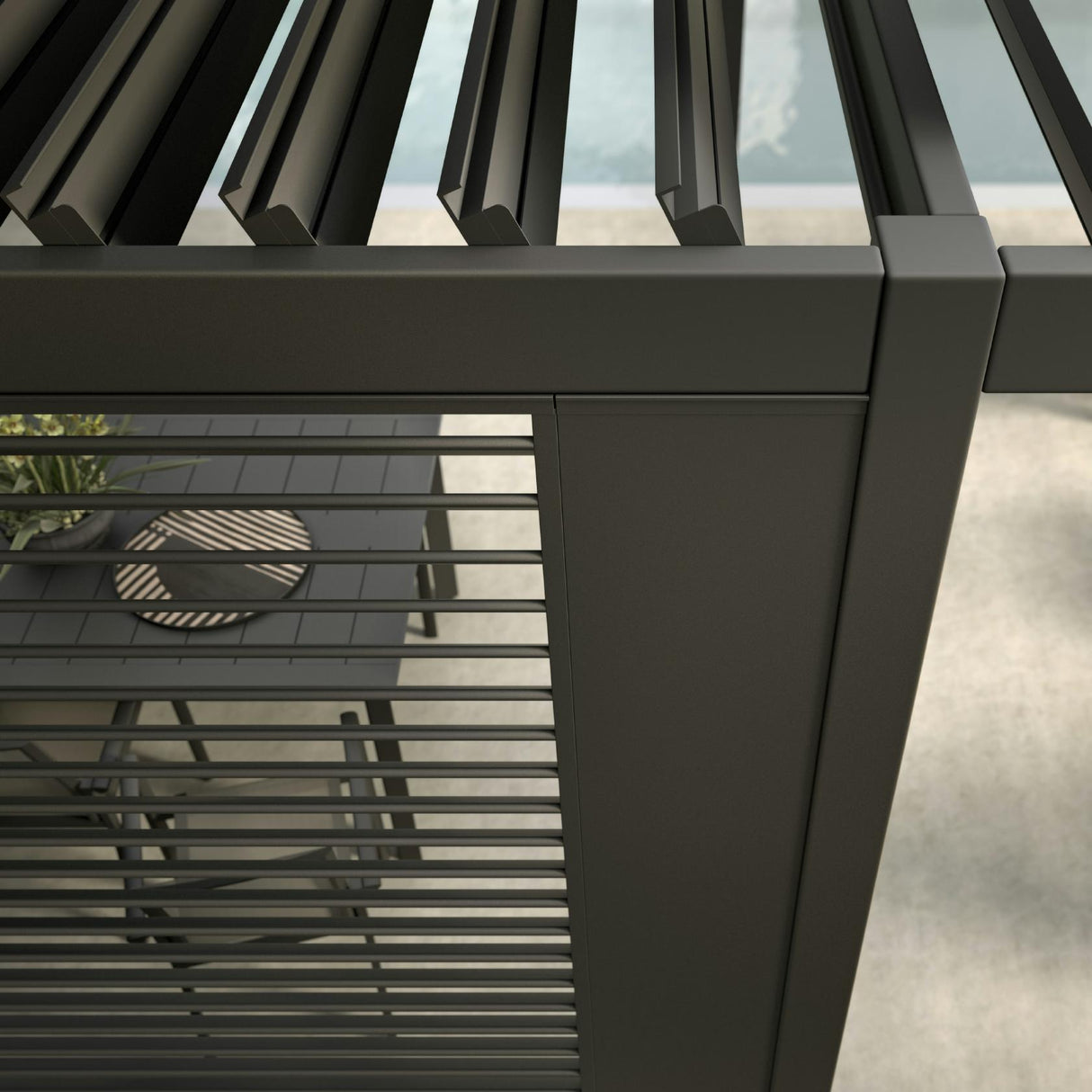 bizzotto bizzotto pergola ocean 36 x 72 mt antracite ean 8051836480001