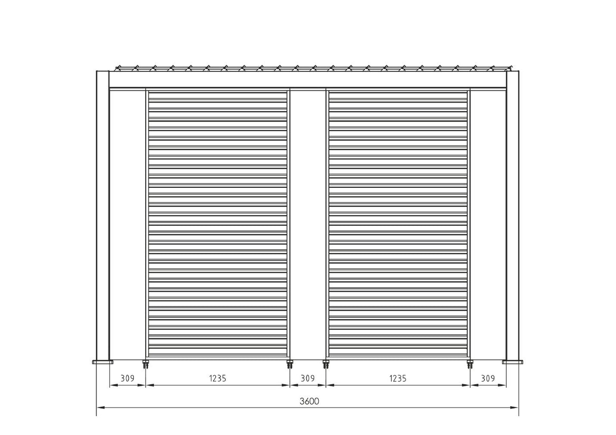 bizzotto bizzotto pergola ocean 36 x 72 mt bianco ean 8051836480025