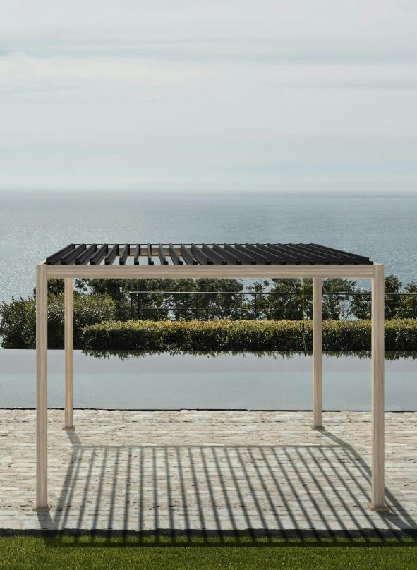 bizzotto bizzotto pergola ocean 3 x 4 mt natural antracite ean 8051836480049
