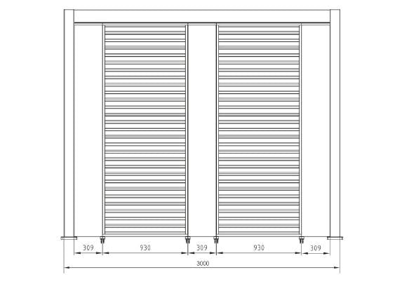 bizzotto bizzotto pergola ocean 3 x 4 mt natural antracite ean 8051836480049