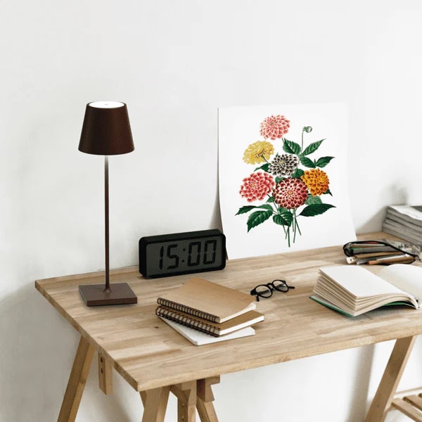 bizzotto bizzotto lampada tavolo etna h 38 cm led marrone ean 8051836453562