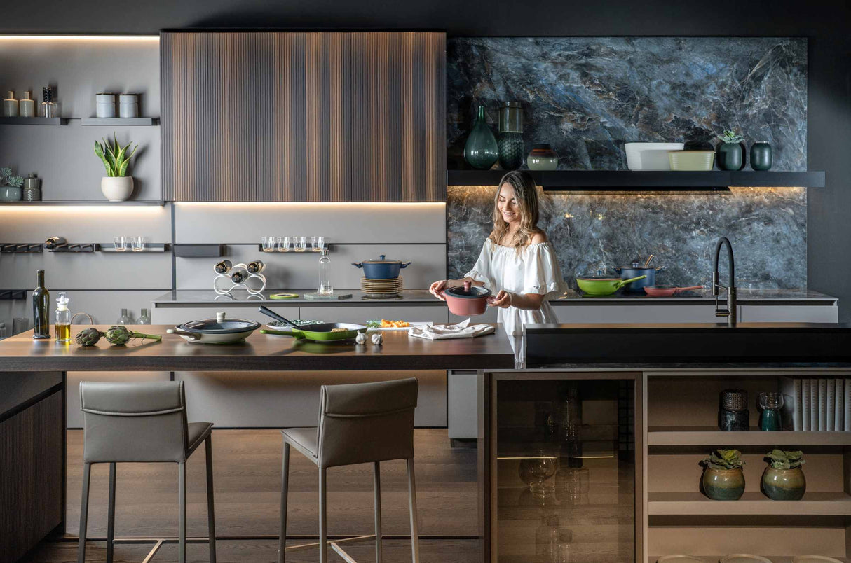 guzzini guzzini coperchio in vetro curvo d 28 cm cookcolor nero ean 8008392403265