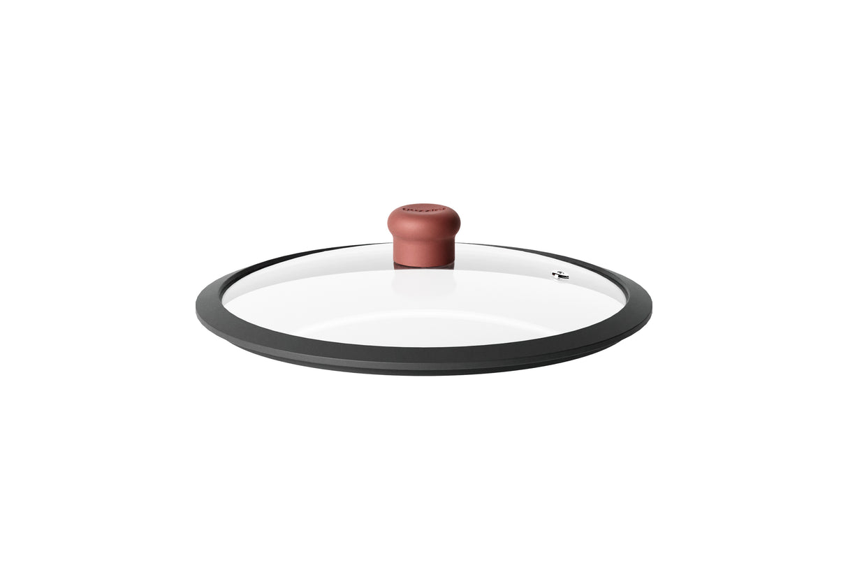 guzzini guzzini coperchio in vetro curvo d 24 cm cookcolor rosso mattone ean 8008392408864