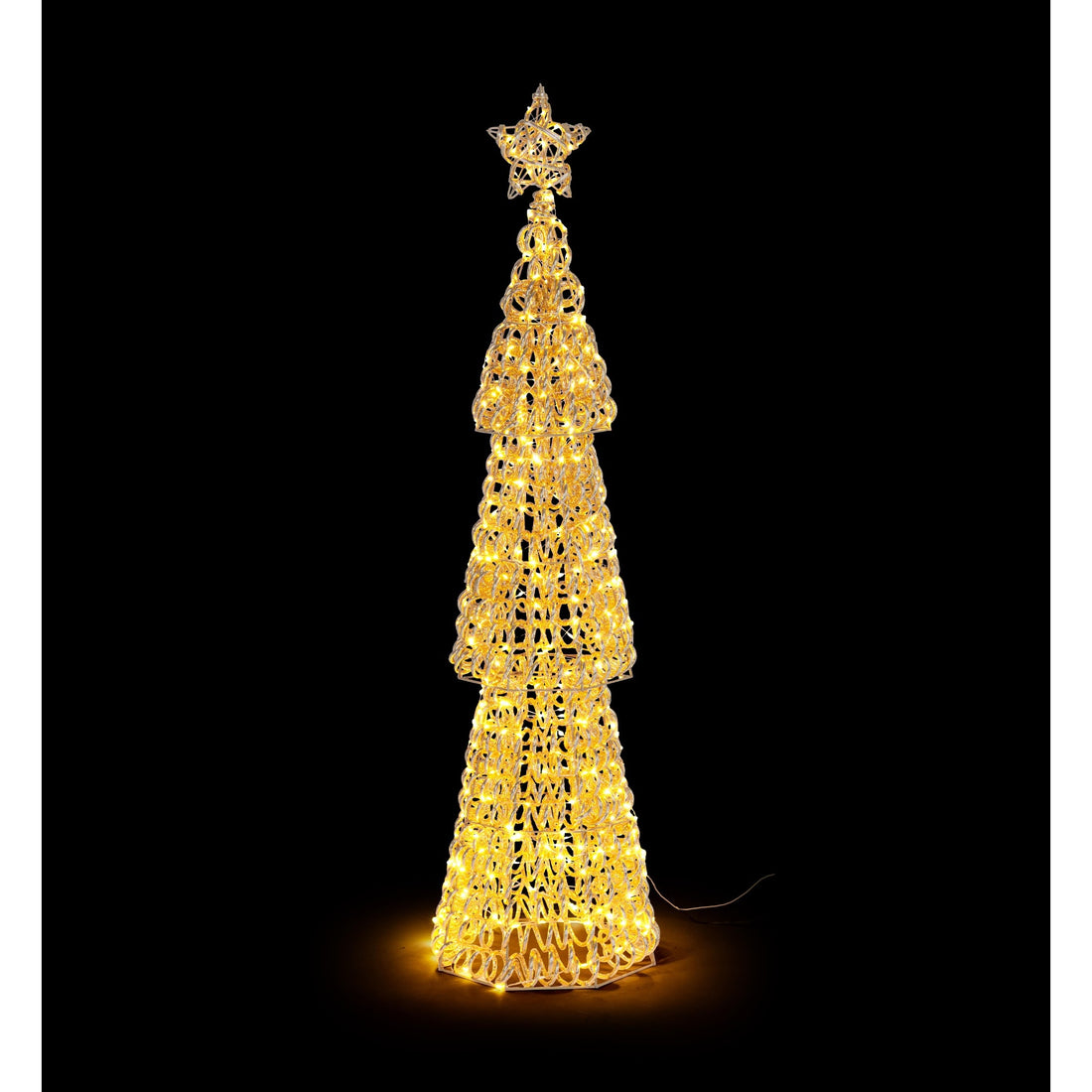 Bizzotto Christmas Tree Zoe Gold with 500 Micro LED Classic Ø27x100 cm Light Decoration