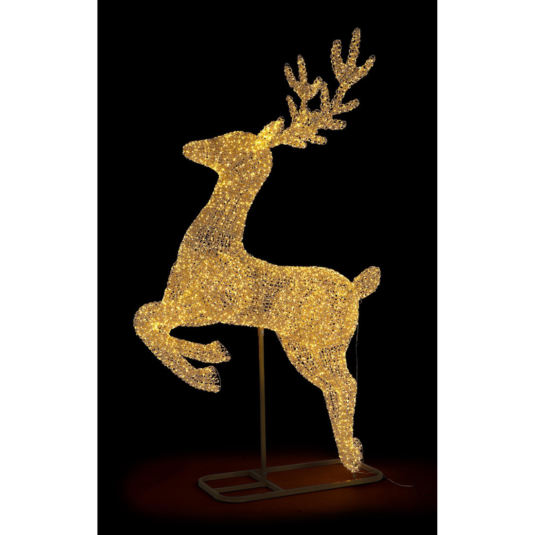 Bizzotto Gold Reindeer Zoe with 8300 Classic Micro LEDs 180x60x287 cm Lighted Decoration
