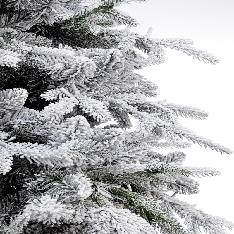 Bizzotto Ritter Snow-Flocked Christmas Tree H 270 cm with 6011 Branches and 10000 LEDs