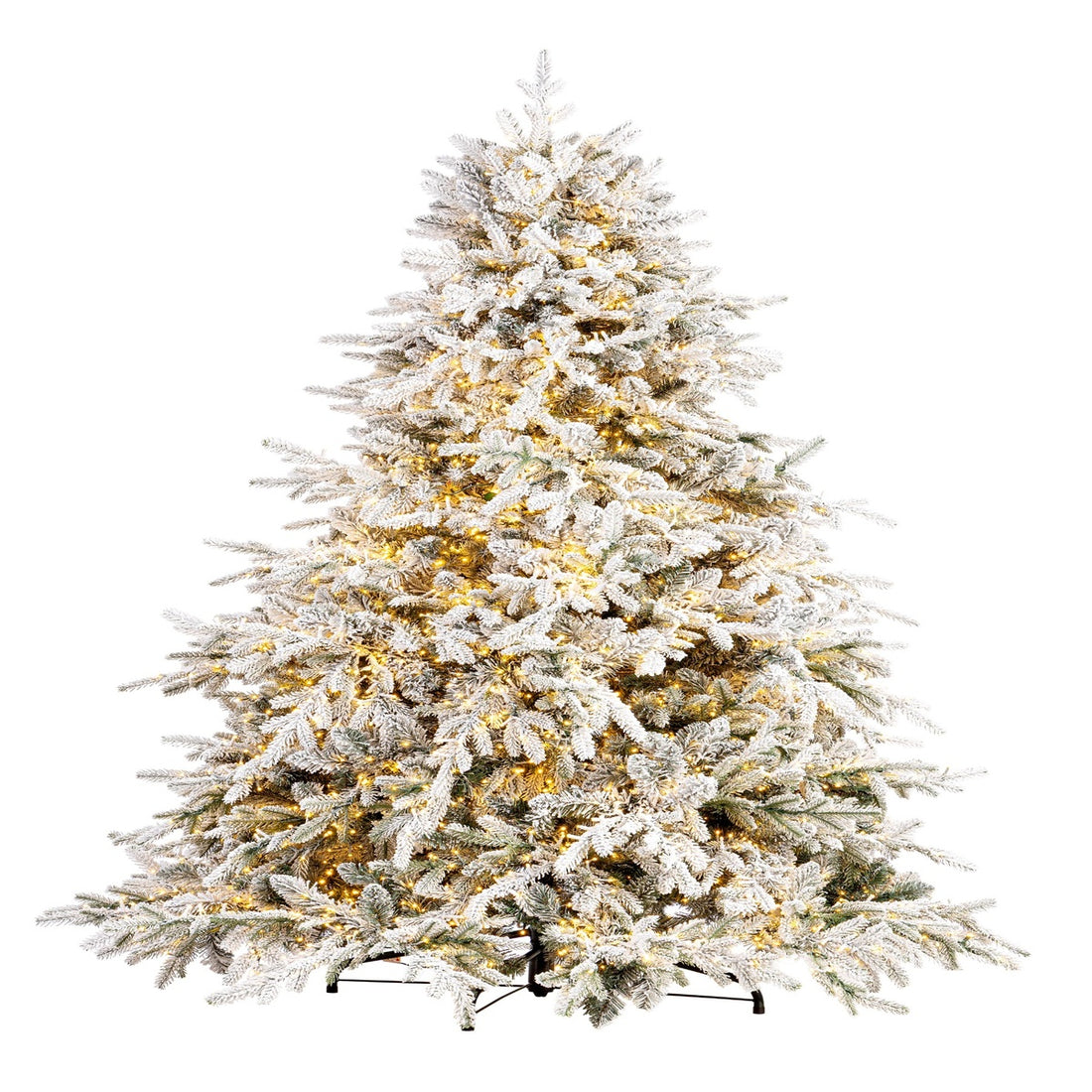 Bizzotto Ritter Snow-Flocked Christmas Tree H 270 cm with 6011 Branches and 10000 LEDs