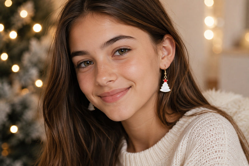 Bizzotto Merrily Assorted Earrings 3 Designs Christmas Accessories 1 Pc