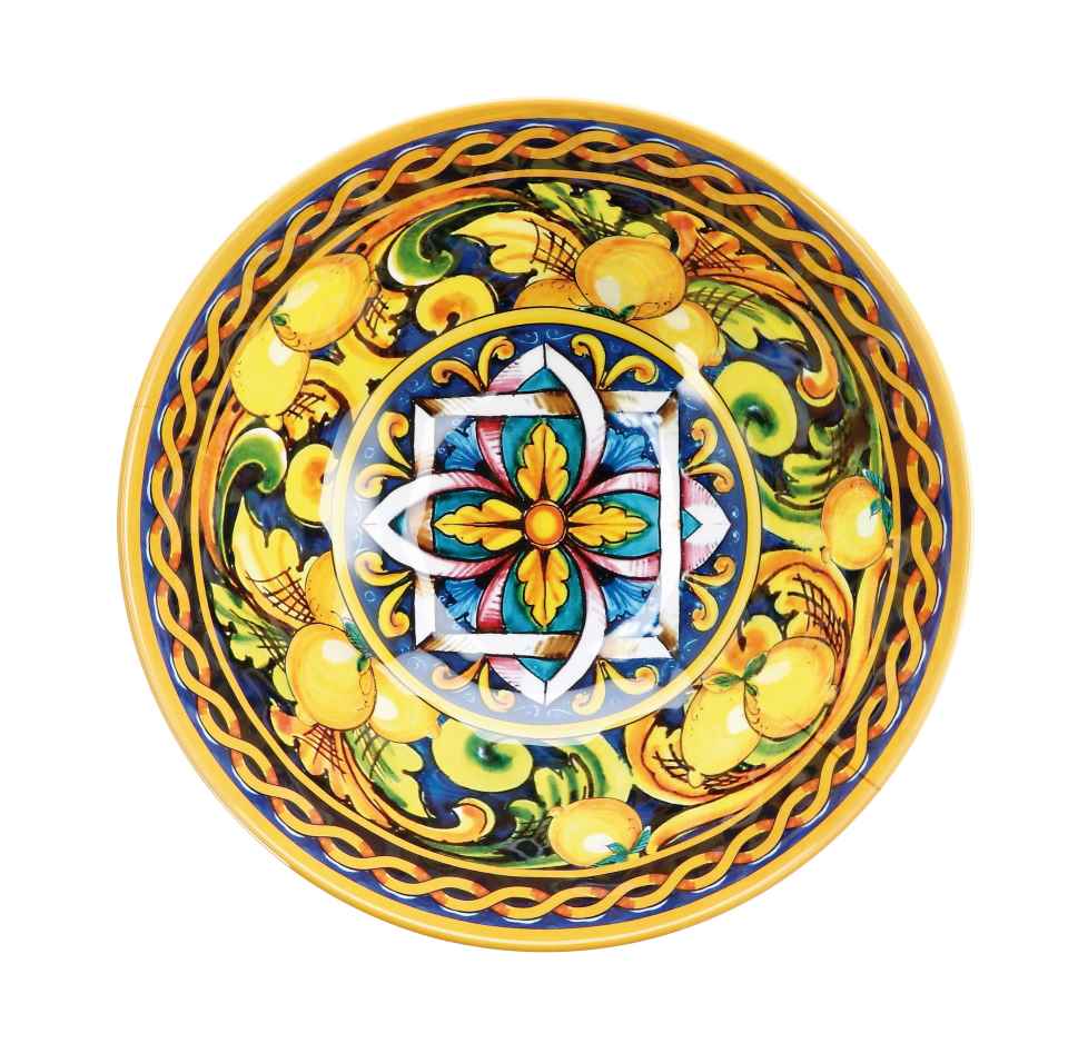 regalo italiano regalo italiano ciotola melamina lemon d 32 cm h 11 cm giallo ean 8057586002227
