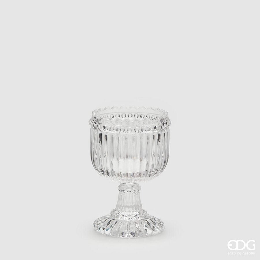 EDG Enzo De Gasperi Candle Holder Cup Capp. Raggi H11 D7 Natural Transparent