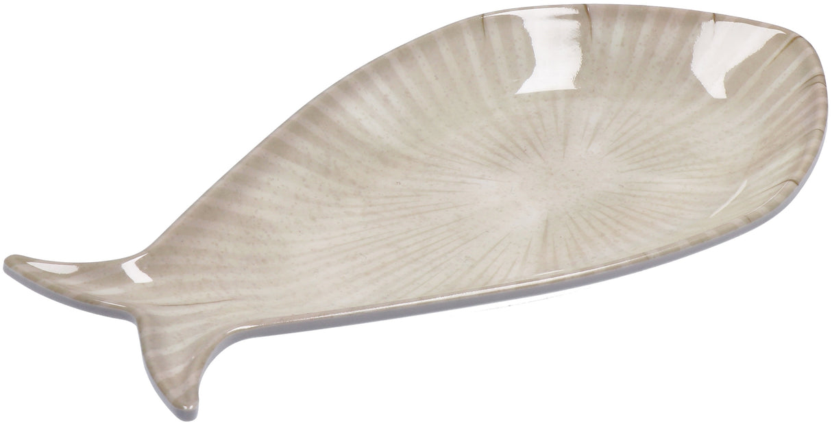 regalo italiano regalo italiano vassoio pesce melamina 11 x 22 cm ass grigio blu 1 pz ean 8057586035263