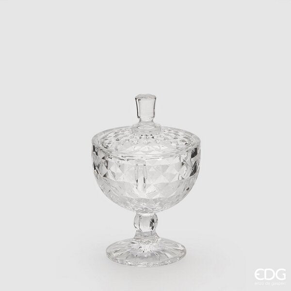 EDG Enzo De Gasperi Diamond Cup Container H15 D10 Natural Transparent