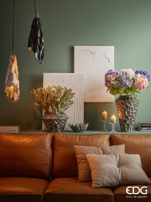 EDG Enzo De Gasperi Classic Candle Holder H 11.8 Cm D 8.8 Cm Natural Transparent