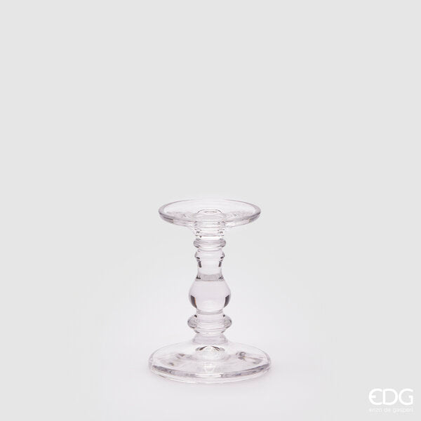 EDG Enzo De Gasperi Candle Holder Eos H15 D11 Natural Transparent