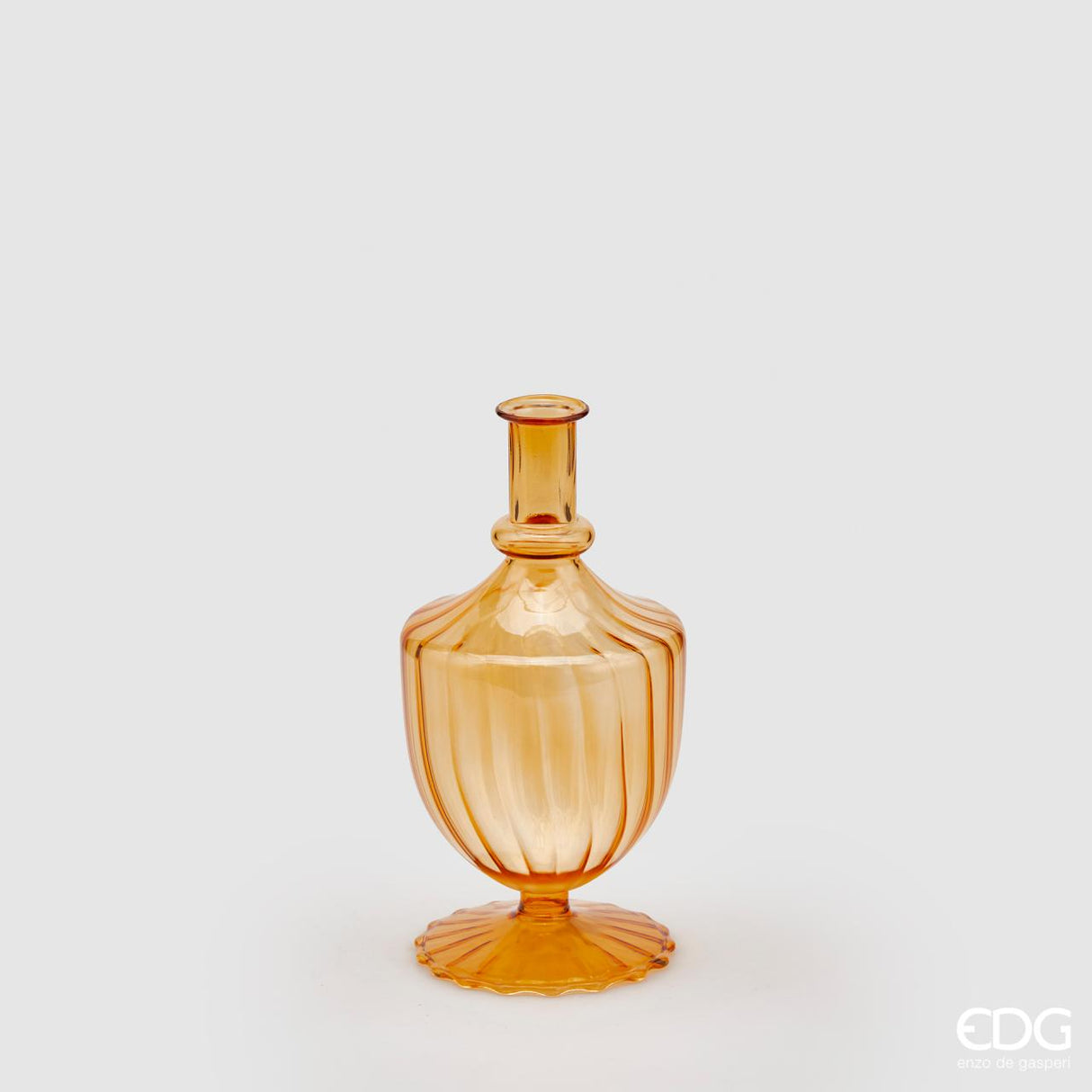 EDG Enzo De Gasperi Single Flower Vase Cup H20 D10 Amber