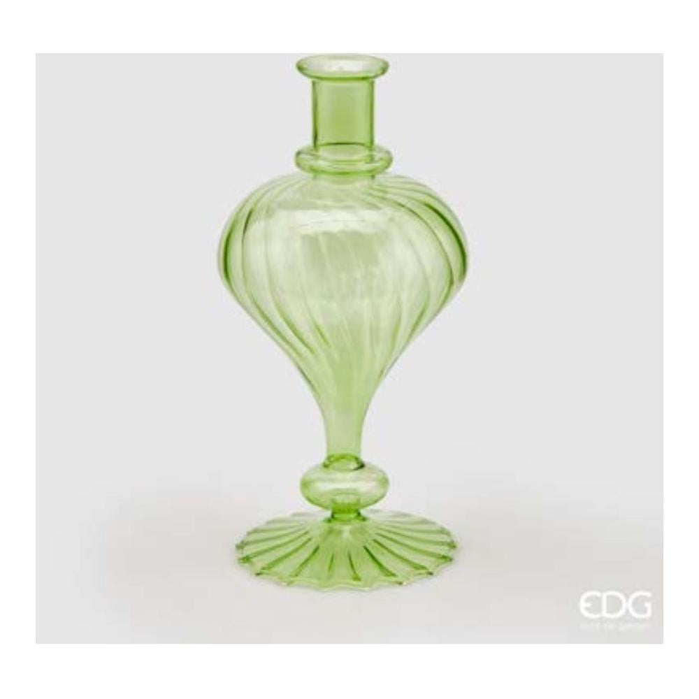 EDG Enzo De Gasperi Single Flower Vase Drop H30 D15 Light Green