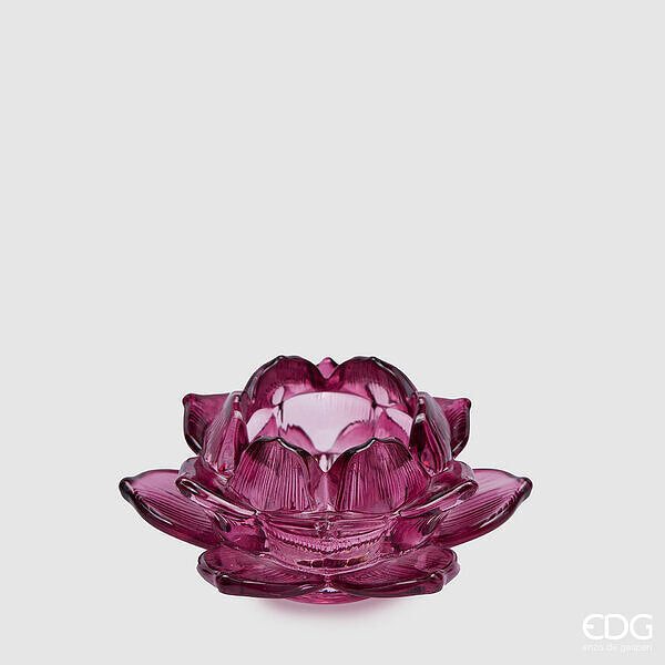EDG Enzo De Gasperi Lotus H4 D10 Garnet candle holder