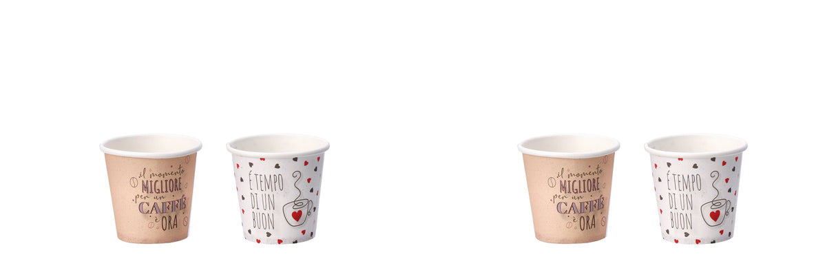 regalo italiano regalo italiano tazzine caffe carta ass 75 cl 50 pz bianco beige ean 8057586078284