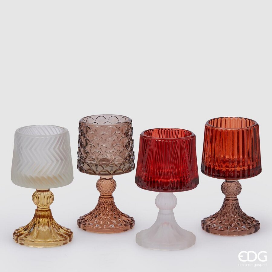 EDG Enzo De Gasperi Candle Holder Lamp H 15 Cm D 8.5 Cm Multicolor 1 Pc
