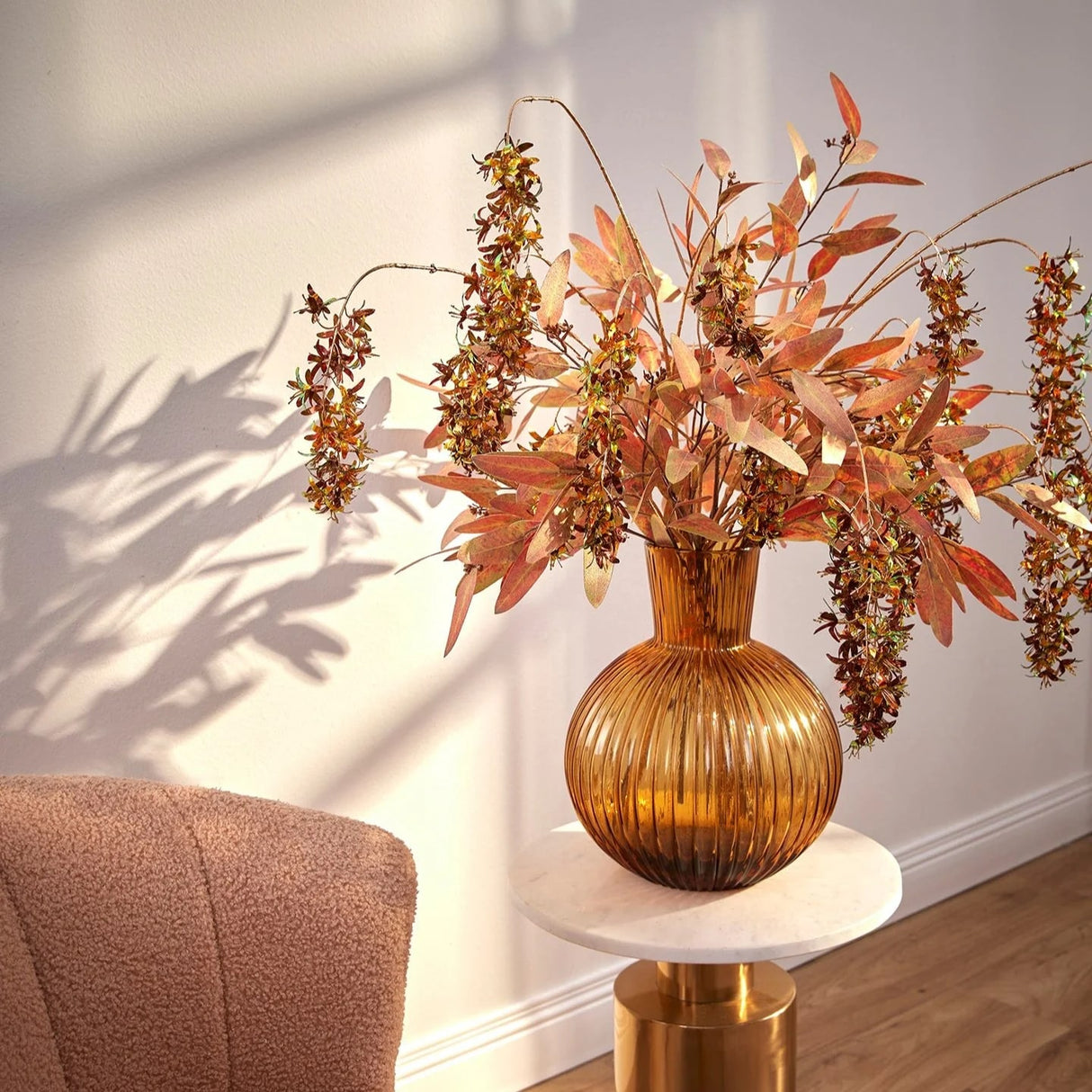 EDG Enzo De Gasperi Vase Ampoule H 48 Cm D 34 Cm Amber