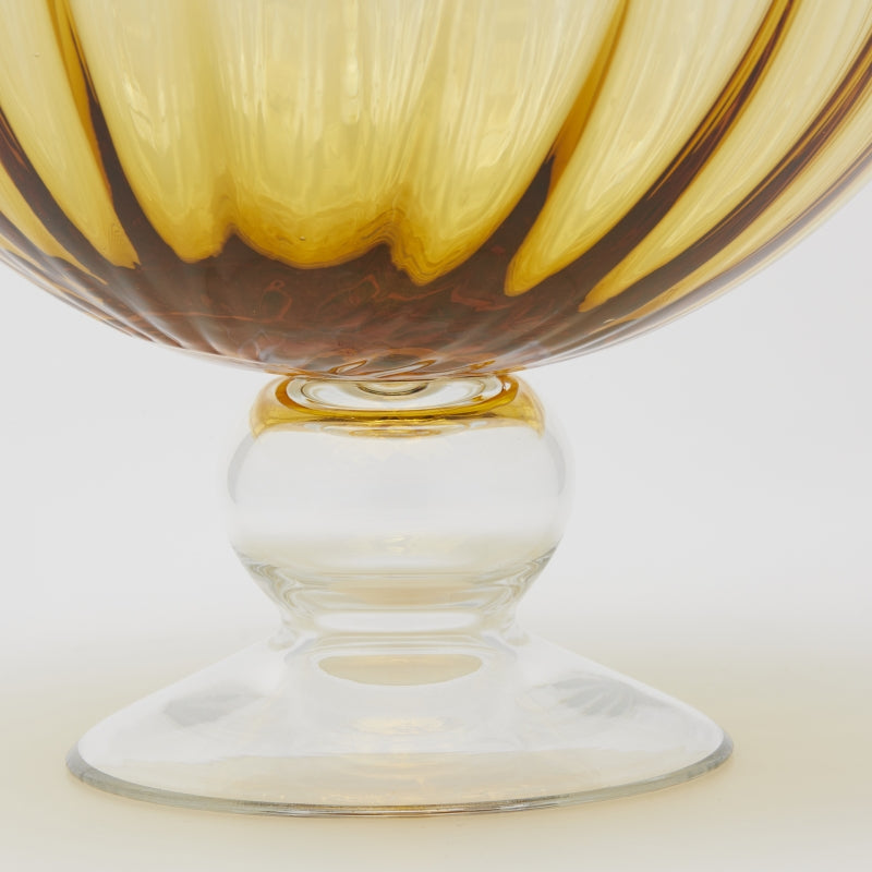 edg enzo de gasperi edg enzo de gasperi vaso anfora righe h 40 cm d 26 cm vetro amber ean 8059824431189