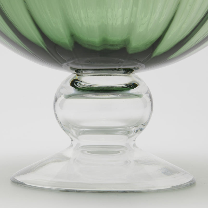 edg enzo de gasperi edg enzo de gasperi vaso anfora righe h 40 cm d 26 cm vetro green ean 8059824431226