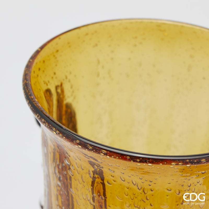 edg enzo de gasperi edg enzo de gasperi vaso corinto coppa h 35 cm l 225 cm l 18 cm vetro amber ean 8059824456304