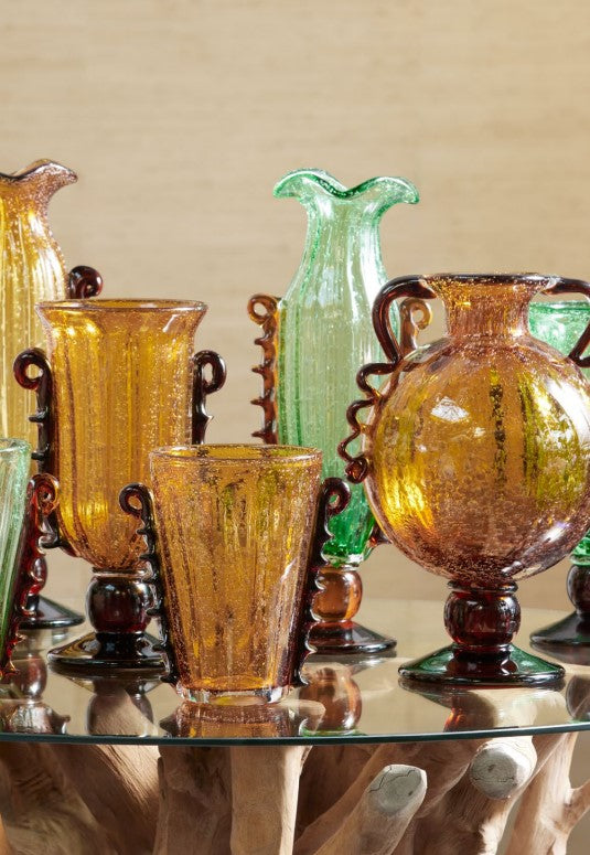 edg enzo de gasperi edg enzo de gasperi vaso corinto coppa h 35 cm l 225 cm l 18 cm vetro green ean 8059824456328