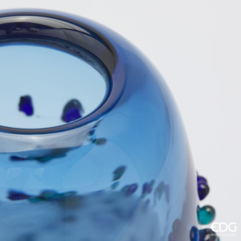 edg enzo de gasperi edg enzo de gasperi vaso gemme ovale h 25 cm l 18 cm l 15 cm vetro light blue ean 8059824456427