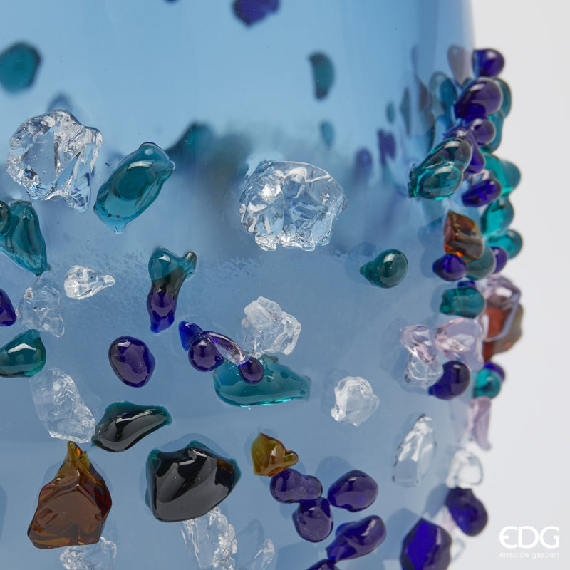 edg enzo de gasperi edg enzo de gasperi vaso gemme ovale h 25 cm l 18 cm l 15 cm vetro light blue ean 8059824456427