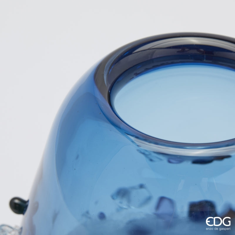 edg enzo de gasperi edg enzo de gasperi vaso gemme ovale h 29 cm l 21 cm l 17 cm vetro light blue ean 8059824456489