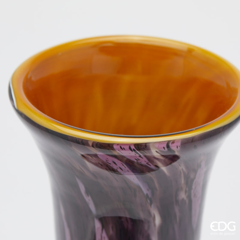 edg enzo de gasperi edg enzo de gasperi vaso macula bottiglia h 465 cm d 215 cm vetro pink ean 8059824456502