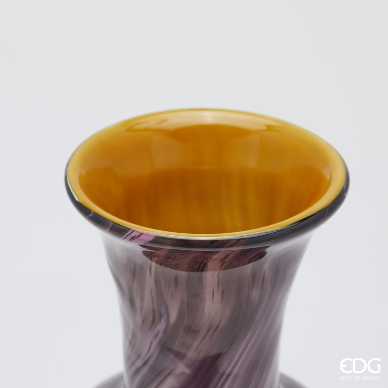 edg enzo de gasperi edg enzo de gasperi vaso macula bottiglia h 37 cm d 175 cm vetro pink ean 8059824456625