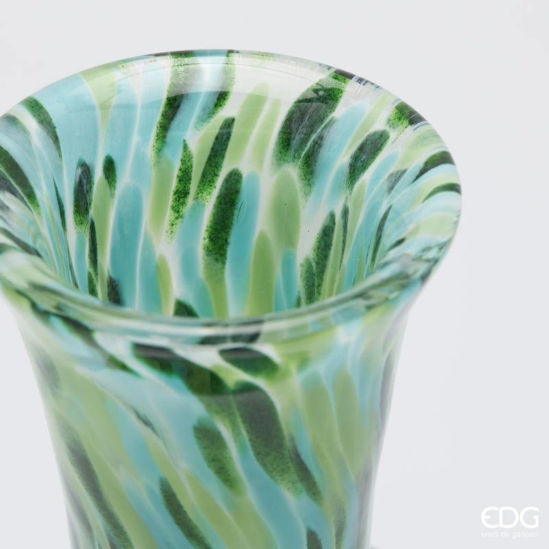 edg enzo de gasperi edg enzo de gasperi vaso macula bottiglia h 37 cm d 175 cm vetro green ean 8059824456601
